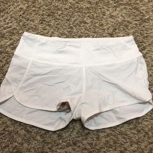 White lululemon shorts. Worn once!